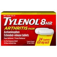 Tylenol 8 Hr Arthritis Pain, 650 mg, Extended-Release Tablets - 24 Caplets