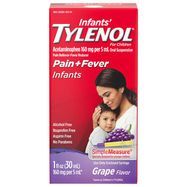 Tylenol Oral Suspension, Infants, Grape Flavor - 1 Fluid Ounce