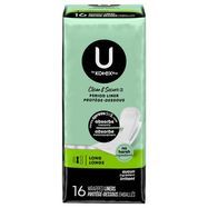 U by Kotex Lightdays Liners, Daily, Long - 16 Liners
