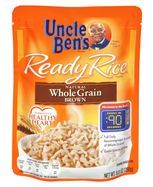 Uncle Bens Rice, Whole Grain, Brown, Pouch - 8 Ounces
