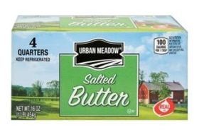 Urban Meadow Salted Butter Quarters - 16 Ounces