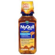 V NyQuil Vicks NyQuil SEVERE Honey Cold and Flu Medicine, 8 oz, Maximum Strength - 8 Fluid Ounces