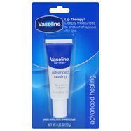 Vaseline Lip Therapy Skin Protectant, Advanced Healing - 0.35 Ounces