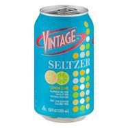 Vintage Seltzer Lemon Lime - 12 Ounces
