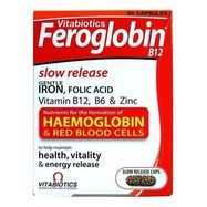 Vitabiotics Feroglobin Haemoglobin Capsules - 30 Count
