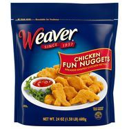 Weaver Fun Nuggets, Chicken - 24 Ounces