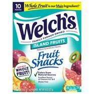 Welch's Island Fruits Fruit Snacks - 10 x 0.8 Ounces