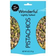 Wonderful Pistachios, Lightly Salted, No Shells - 6 Ounces