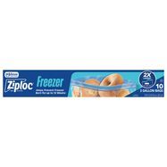Ziploc 2 Gallon Freezer Seal Top Bags - 10 Bags